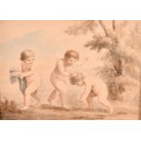 Richard Westall (1765-1836) - Watercolour - "Murder of Becket", signed and titled in pencil on