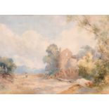 Attributed to Hugh William Grecian Williams (1773-1829) - Watercolour - "Craigmillar Castle,