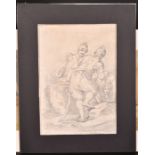 Attributed to Thomas Barker of Bath (1769-1847) - Pencil drawing - Roman soldiers, signed in ink,