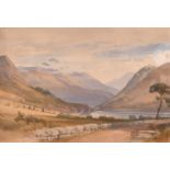 William Leighton Leitch (1804-1883) - Watercolour - "Road to Ullapool", inscribed to verso - "Road