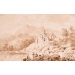 John Laporte (1761-1839) - Pen, ink and wash - Conwy Castle, indistinctly signed and dated 1799, 3.