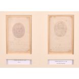 Thomas Trotter (1750-1803) - Twelve ink and pencil drawings - Heads of well-known male figures,
