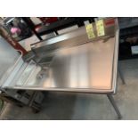 Table/ évier vaisselle droite # TEC 60 x 30 '' NEUVE