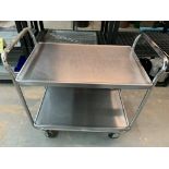 Chariot de service en acier inox