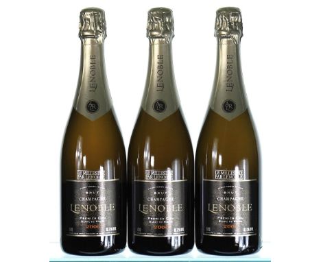 2006 Champagne 1er Cru, Blanc de NoirsA R Lenoble3x75cl  
