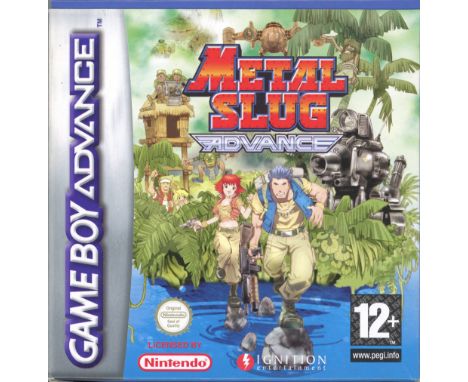 This lot contains a complete in box copy of Metal Slug Advance for the Nintendo GBA. The game has never been played and still