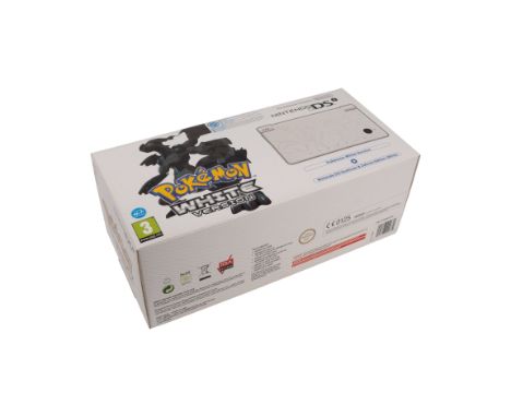 This lot features a brand new, sealed and never been used Nintendo DSi handheld. This is the limited edition Pokemon White ha