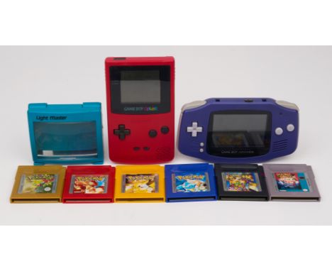 This lot features a fully working and tested Game Boy Color and Game Boy Advance. It also features 6 games, Pokémon Red, Blue
