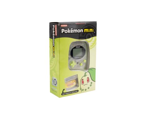 This lot features a brand new, and never been used Nintendo Pokémon Mini handheld.&nbsp;This is the limited edition green Chi