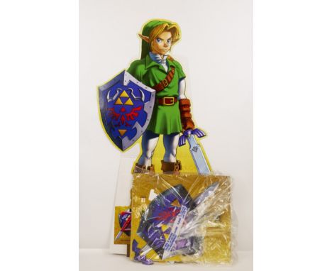 This lot features the official standee/point of sales material supplied to videogame stores for The Legend of Zelda Ocarina o