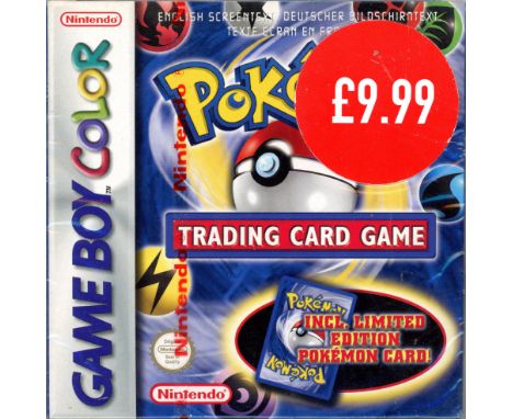 This lot contains a factory sealed copy of Pokémon Trading Card Game for the Nintendo Game Boy Color. The game is in excellen