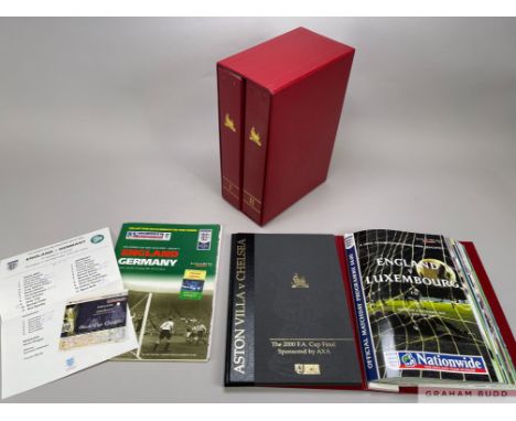 Wembley- The end of an era 1923-2000 in two volumes with slip case and another (both as found), (2)A collection of programmes