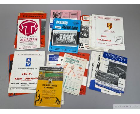 A nice collection of European home and away match programmes the majority relating to Scottish teams including Celtic, Ranger
