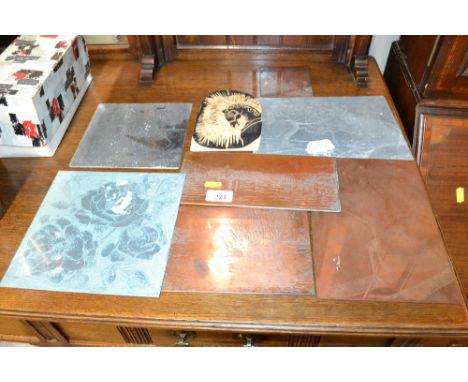 A quantity of original etching and wood cut plates 