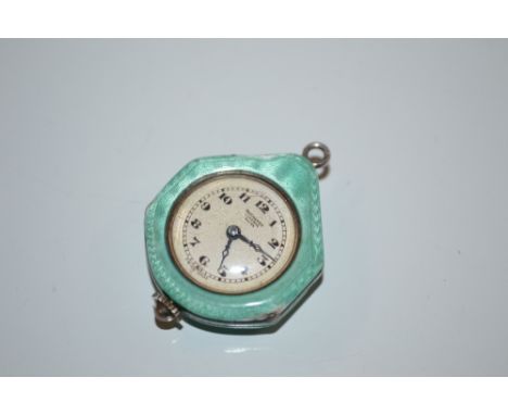 A Buchere Lucern enamel pendant watch 