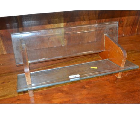 A glass book trough 