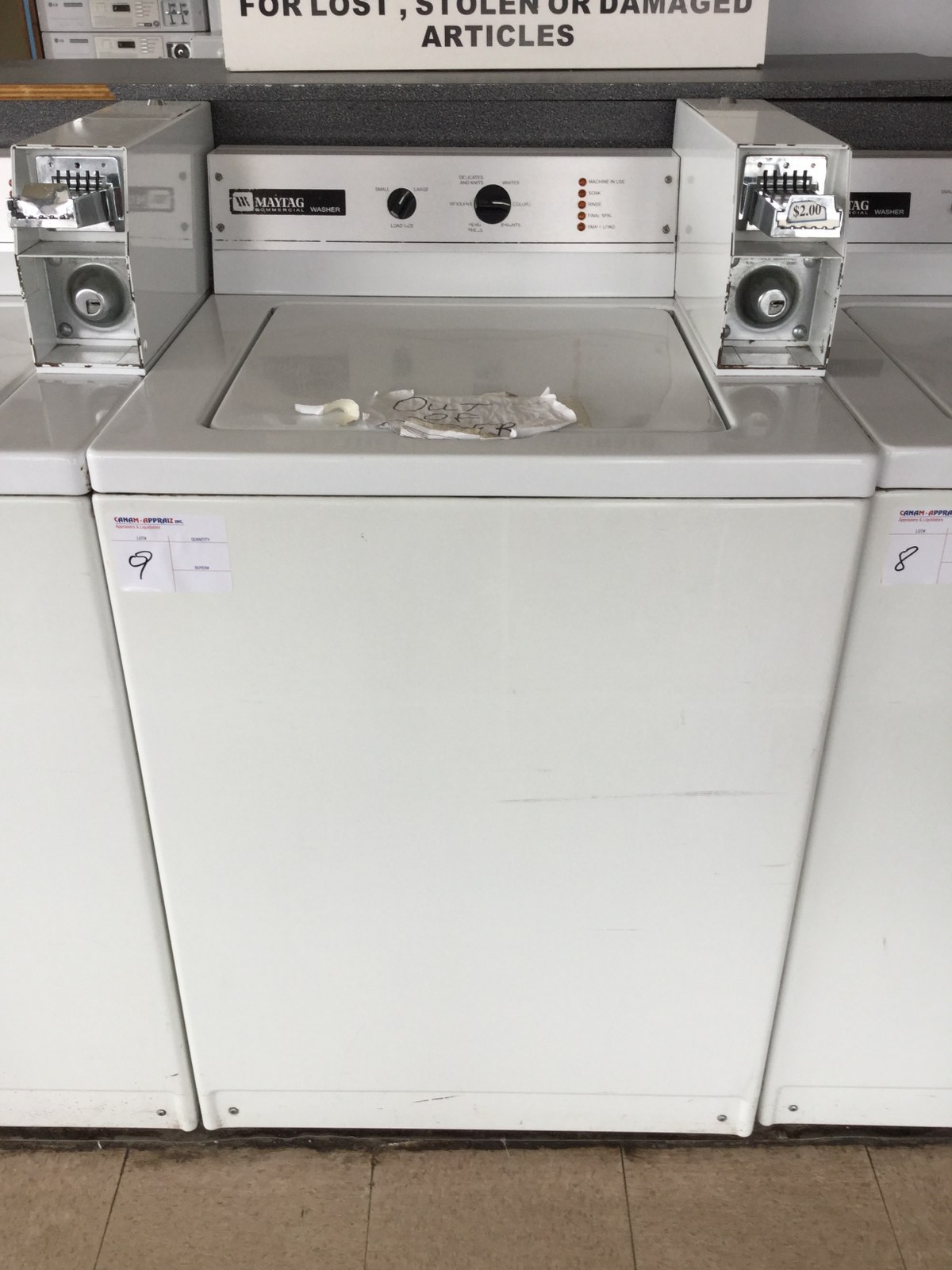 MAYTAG Commercial Washer. Model MAT14CSAWW0. Coin Operated