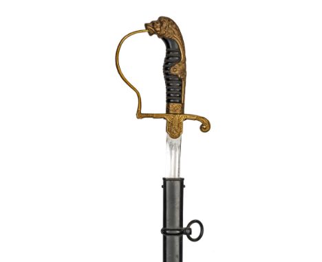 A Third Reich Eickhorn Model Nr 1693 “Blucher” Army officer’s sword,  plated blade 32½” with “Original” Eickhorn mark, the gi