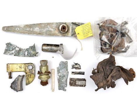 A quantity of small parts from Junkers 88 A-14 3E+HM of KG-6 which crashed at Hare (or Hoare) Hill, Balerno, near Edinburgh o