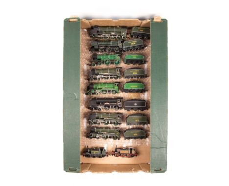 10 OO gauge locomotives by Hornby, Bachmann etc. Mostly tender locomotives including – 5 Schools class 4-4-0, 4 are Southern 