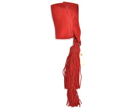 A senior NCO’s crimson shoulder sash and tassels. GC                                                                    