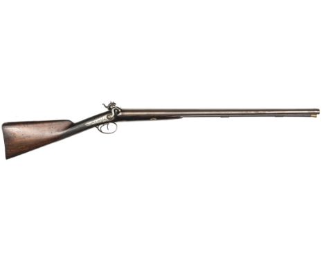 A fine quality DB 12 bore percussion sporting gun by R Ancell of Perth, 46” overall, well rebrowned twist barrels 29”, the to