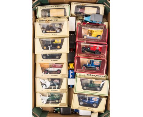 28 Matchbox Yesteryear including 13 Code 2/3. 7x Ford Model T vans – Bowyers, Harvey’s, Wilkinson Sword, Cockburn’s, Castrol,