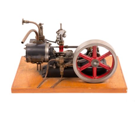 A Stuart Turner No.9 live steam mill engine. A single cylinder horizonal engine (cylinder dimensions; 60mm x 70mm). Built to 