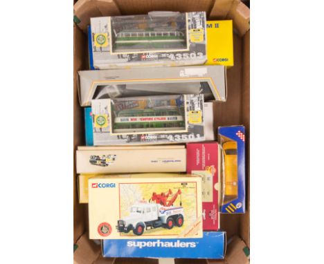 A quantity of Corgi Classics etc. 3x articulated tractor units, 2 with tanker trailers – Shell and BP and a curtainside, Tate