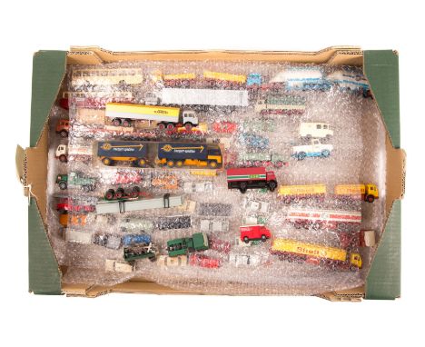 A quantity of HO gauge vehicles by Wiking. Examples include; Articulated tankers with trailers, buses, vans, cars, police car
