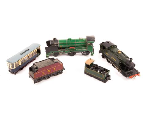 A small quantity of O gauge and narrow-gauge kit built models.  A brass kit built O gauge GWR Class 45XX 2-6-2T locomotive.  