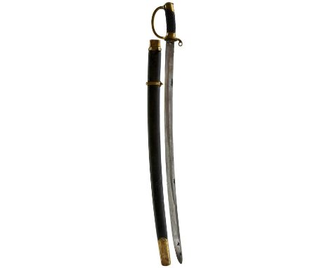 86.7cm fullered blade with various Ordnance stamps at the forte, to include the Zlatoust Arms Factory and dated 1909, regulat