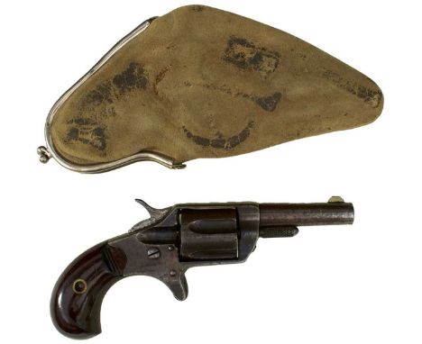 the barrel etched Colt New 30 to the left side, blued finish, the wooden grips retaining original varnish, contained in a nic