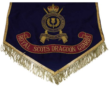 together with a brass and a copper bugle, a swagger stick, a frame of insignia and an assortment of horse harness to the same