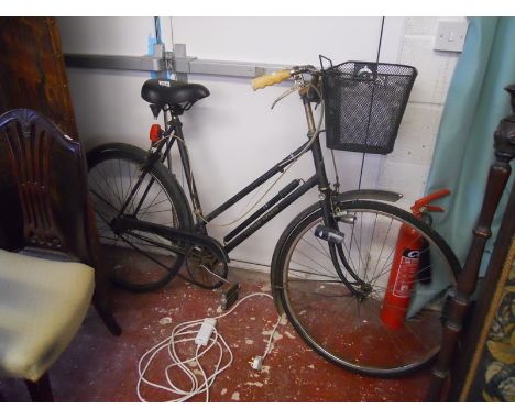 Vintage ladies bicycle with basket