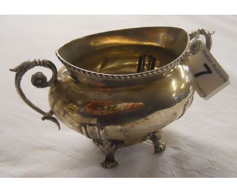 Hallmarked silver sugar basin