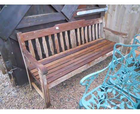 Wooden garden bench