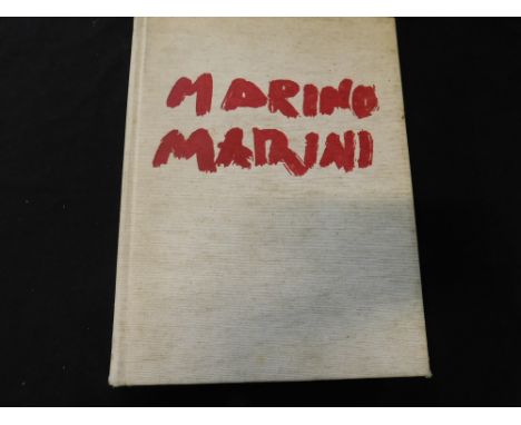 PATRICK WALDBERG: MARINO MARINI COMPLETE WORKS, introduction Herbert Read, New York, Tudor Publishing, 1970 first edition, la