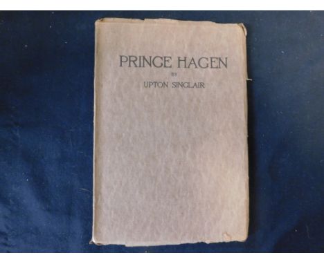 UPTON SINCLAIR: PRINCE HAGAN, [San Francisco], The Valencia Theatre Co, 1909 first edition, primarily printed original brown 