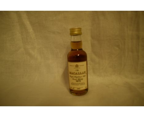 A Macallan Single Highland Malt Scotch Whisky Miniature, 1975 bottled 1993, 43% 5cl