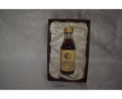 A limited edition Signatory Vintage Miniature Scotch Whisky in card display box, 1965 Rosebank Sherry Cask 28 Year Old cask 2