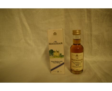 A 1975 Macallan Single Highland Malt Scotch Whisky Miniature, bottled in 1994, 43% 5cl in card box