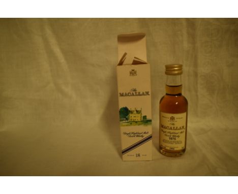 A 1975 Macallan Single Highland Malt Scotch Whisky Miniature, bottled in 1994, 43% 5cl in card box