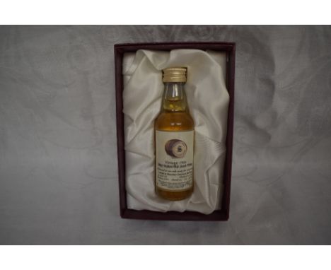 A limited edition Signatory Vintage Miniature Scotch Whisky in card display box, 1966 Macallan Glenlivet 30 Year Old cask 418