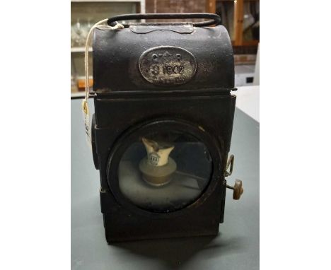 SMALL PARAFFIN LAMP WITH BURNER, MARKED GR 1942