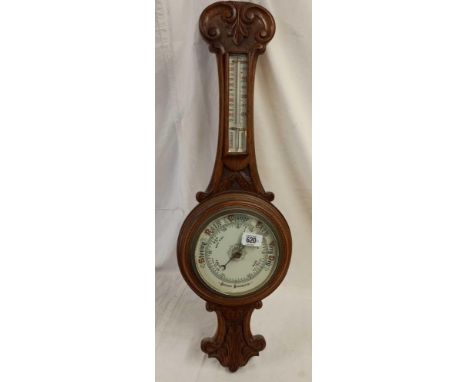 OAK CASED BAROMETER