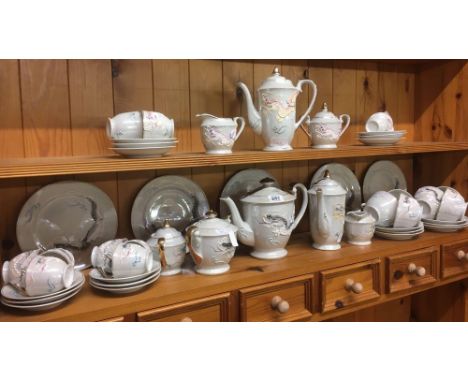 MALAYAN CERAMIC TEA &amp; COFFEE SERVICE, APPROXIMATELY 50 PIECES