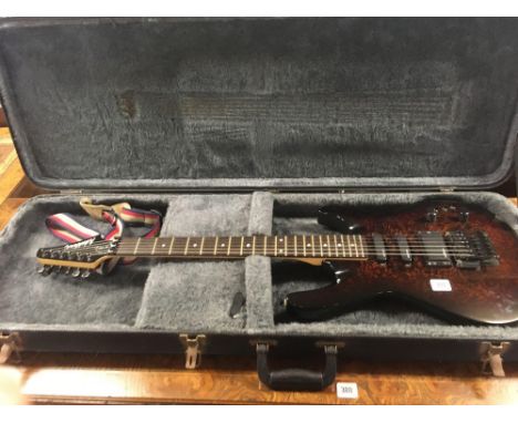 WASHBURN HAND CRAFTED ELECTRIC GUITAR CARRY CASE (RECENTLY HAD A SERVICE COSTING £110.00)