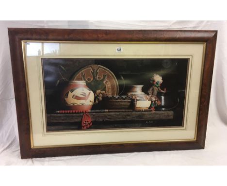 COLOUR PRINT BY KEN FLEISCH ENTITLED ''SPIRITS OF SILENCE'', CERTIFICATE OF A LIMITED EDITION AND SEAL TO THE REVERSE &amp; D