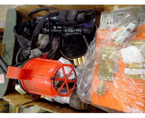 Box of mixed tools include a Titan drill. All electrical items in this lot have been PAT tested for safety and have passed. T